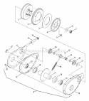 Chain Case  Smooth Clutch Assembly Diagram and Parts List for ELT125D331KV  Snapper Lawn Tractor