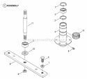 Spindle - 33 Cutting Deck Diagram and Parts List for ELT125G33AB  Snapper Lawn Tractor