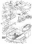 30 Cutting Deck Belts Brakes Diagram and Parts List for ELT120G30AB  Snapper Lawn Tractor