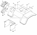 Rear Fender  Components Diagram and Parts List for ELT120G30AB  Snapper Lawn Tractor
