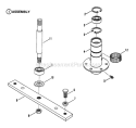 Spindle - 30 Cutting Deck Diagram and Parts List for ELT120G30AB  Snapper Lawn Tractor