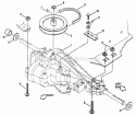 Transmission Group Diagram and Parts List for ELT120G30AB  Snapper Lawn Tractor