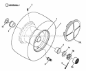Wheels - Front Diagram and Parts List for ELT120G30AB  Snapper Lawn Tractor