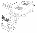 Hood Bumper  Components Diagram and Parts List for ELT120G30AB  Snapper Lawn Tractor