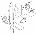 Implement Lift Parts Diagram and Parts List for ELT120G30AB  Snapper Lawn Tractor