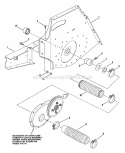 Transmission Support  Components (Part 1) Diagram and Parts List for LT12D330B  Snapper Lawn Tractor