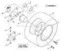 Wheels - Rear Diagram and Parts List for LT12D330B  Snapper Lawn Tractor