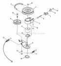 Belt Blade Brake 41 Deck Diagram and Parts List for LT12D411TV  Snapper Lawn Tractor