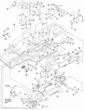 Clutch Brake  Steering Components Diagram and Parts List for ELT130G38AB  Snapper Lawn Tractor