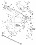 Front Axle Parts Diagram and Parts List for ELT130G38AB  Snapper Lawn Tractor