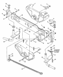 Front Axle Parts Diagram and Parts List for LT140H38ABV 80561 Snapper Lawn Tractor