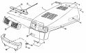 Hood Bumper Headlights  Components Diagram and Parts List for LT120G30BB  Snapper Lawn Tractor