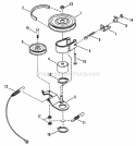 Belt Blade Brake 41 Deck Diagram and Parts List for ELT140H411KV 80324 Snapper Lawn Tractor