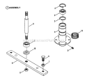 Spindle - 30 And 33 Cutting Deck Diagram and Parts List for LT145H33FBV 84355 Snapper Lawn Tractor