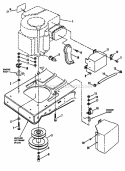Part Location Diagram of 7072905YP Murray PULLEY, ENGINE, 33 HY