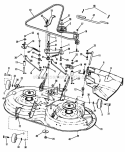 38 Cutting Deck Belts Brakes Diagram and Parts List for LT145H38FBV 84356 Snapper Lawn Tractor