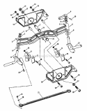 Cast Front Axle Diagram and Parts List for ELT145H33FBV 84360 Snapper Lawn Tractor
