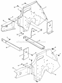 Transmission Support  Components Diagram and Parts List for LT14H411KV 80086 Snapper Lawn Tractor