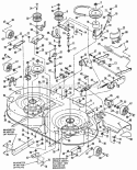 38 Cutting Deck Belts Brakes Diagram and Parts List for LT140H38BBV  Snapper Lawn Tractor