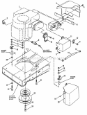 Engine Components Diagram and Parts List for LT120G30BB  Snapper Lawn Tractor