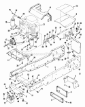 Frame Engine  Drive Parts Diagram and Parts List for LT16001  Snapper Lawn Tractor