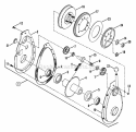 Primary Chain Case Diagram and Parts List for LT16001  Snapper Lawn Tractor