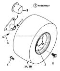 Rear Wheels Diagram and Parts List for LT16001  Snapper Lawn Tractor