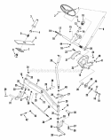 Steering  Front Axle Parts Diagram and Parts List for LT16001  Snapper Lawn Tractor
