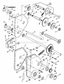Transmission Assembly Parts Diagram and Parts List for LT16001  Snapper Lawn Tractor