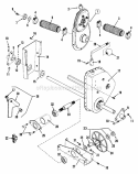 Drive Disc Rear Axle Components Diagram and Parts List for LT16001  Snapper Lawn Tractor