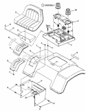 Part Location Diagram of 7059214YP Snapper Assembly, Seat Support