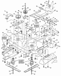 Part Location Diagram of 7054170 Snapper Assembly, 42" Cutting Deck