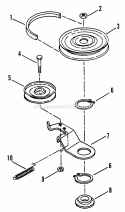 Belt Blade Brake - 42 Cutting Deck Diagram and Parts List for LT160H42DBV2  Snapper Lawn Tractor