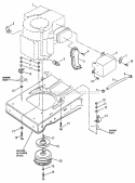 Engine Components (Model Lt160H42Dbv) Diagram and Parts List for LT160H42DBV  Snapper Lawn Tractor