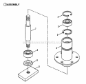 Spindle Assembly - 42 Cutting Deck Diagram and Parts List for LT160H42FBV2  Snapper Lawn Tractor