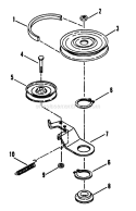 Belt Blade Brake - 42 Cutting Deck Diagram and Parts List for LT160H42FBV2  Snapper Lawn Tractor
