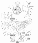 Engine  Electric Clutch Group - 16Hp Briggs  Stratton Vanguard Diagram and Parts List for LT1644 2690117 Snapper Lawn Tractor