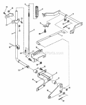 Implement Lift Parts Diagram and Parts List for LT16002  Snapper Lawn Tractor