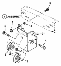 Mule Drive Assembly Diagram and Parts List for LT16002  Snapper Lawn Tractor
