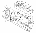 Primary Chain Case Diagram and Parts List for LT16002  Snapper Lawn Tractor