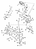 Steering  Front Axle Parts Diagram and Parts List for LT16002  Snapper Lawn Tractor