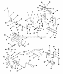 Clutch Brake  Transmission Controls Diagram and Parts List for LT16002  Snapper Lawn Tractor