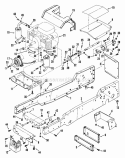 Frame Engine  Drive Parts Diagram and Parts List for LT16002  Snapper Lawn Tractor