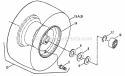 Rear Wheels Diagram and Parts List for LT180H48DBV2  Snapper Lawn Tractor