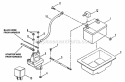 Electrical Components Diagram and Parts List for LT180H48DBV2  Snapper Lawn Tractor