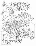 Frame Clutch Brake  Steering Components Diagram and Parts List for LT180H48DBV2  Snapper Lawn Tractor