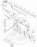 40 Mower Deck - Height Adjustment  Roller Bar Diagram and Parts List for LT1840 1694808 Snapper Lawn Tractor