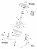 Steering Group - Manual Steering Diagram and Parts List for LT1840 1694808 Snapper Lawn Tractor