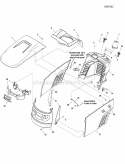 Hood Grille  Dash Group Diagram and Parts List for ELT18540 2690781 Snapper Lawn Tractor