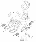 Seat Deck  Fuel Tank Group Diagram and Parts List for ELT18540 2690781 Snapper Lawn Tractor
